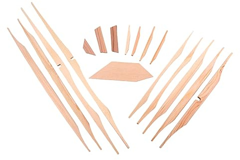 ibasenice 17stücke Teiliges Fichtenholz-bracing Akustikgitarre Luthier Diy Zubehör Handgefertigte Bauteile Zur Gitarrenverstärkung Und Klangformung