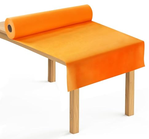 Tischdeckenrolle 1,18x25m, Orange, Einweg Stoffähnlich, Party&Deko