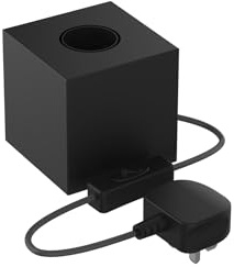 CALEX - Table Lamp Square, E27 Fitting, with Switch, Industrial, Black