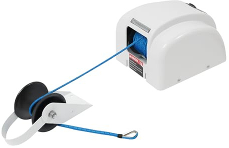 MELAQULY Salpa ancora elettrica, 12 V, 45LBS, barca ad acqua salata con telecomando, argano d'acqua salata marina, ancora per barche da pesca, barche a motore