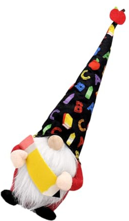 SOIMISS Zurück zum Schulbeginn Zwergenpuppe Plüsch mit Beschwerter Unterseite Handgemacht Cartoon Design Tisch und Fensterbankdeko Geschenk