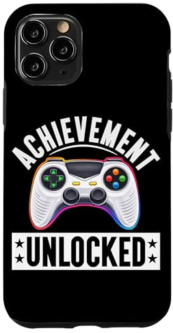 Hülle für iPhone 11 Pro Achievement Unlocked Gamer Funny Gaming Controller Witz