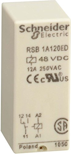 Schneider RSB1A120ED Interface-Relais RSB, 1 W, 12 A, 48 VDC