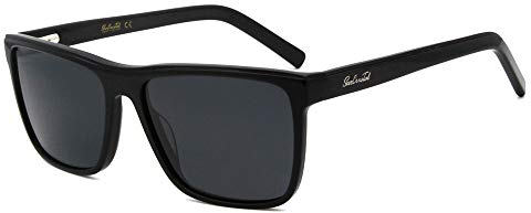 Polarisierte Sonnenbrille für Männer Unisex großer Rahmen UV400 Schutz Quadratische Sonnenbrille