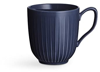 Kähler Becher 33 cl Hammershøi legendäres Design für Tee und Kaffee, blau