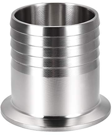sourcing map Clamp Hose Adapter 2.520 Inch Flange to 2 Inch Hose Barb Fitting