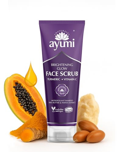 Ayumi Kukurma Peeling Gesicht | Exfoliating Face Scrub with Papaya | Facial Scrub for Dry Skin | Gesichtspeeling frau reife Haut | Natural Face Scrub for Women & Men | 125 ml