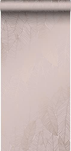 Origin Tapete Blätter Altrosa 53 cm x 10.05 m