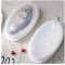 Poissonnier à poisson avec base blanche Couvercle transparent pour micro-ondes Bac à vapeur pour grande plaque à vapeur - Bac en plastique pour micro-ondes Solution de préparation à la cuisson saine
