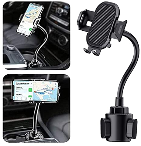 NeotrixQI Universal Flexible Gooseneck Car Phone Holder Cup Holder Mount Holder Compatible with iPhone 16 Pro Max 15 14