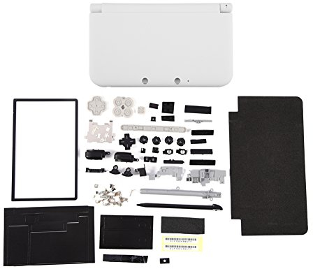 Kit de reemplazo de Conjunto Completo para 3DS XL, Piezas de reparación de Carcasa de Cubierta de Caja de Carcasa Completa, Kit de reemplazo de reparación Completa, fácil de Transportar (Blanco)