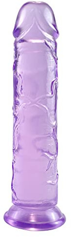 Godemichet Réaliste avec Ventouse Forte, 19 CM Souple Godemiché Sex Toys Réplique du pour Femme Anale et Clitoris Stimulation Gode Penis