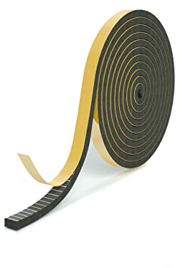RELAWI Dichtungsband selbstklebend für Türen und Fenster - Türdichtung selbstklebend perfekt für Altbautüren, die Haustür, Fenster - Dichtband aus Moosgummi EPDM - wasserdicht(6x3mm, 10 Meter)