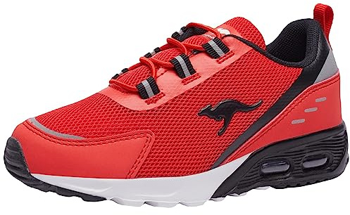 KangaROOS Unisex KX-Arg Sneaker, Fiery red/Jet Black, 39 EU