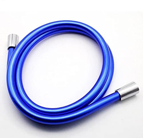 Tappeti Design PVC Flexibler Duschschlauch blau PVC-Schlauch für Handbrausen Bad Sanitärschlauch Klempnerrohr-100cm