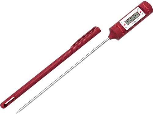Browin 185110 Elektronisches Lebensmittelthermometer, von -20 °C bis +250 °C, für Fleisch, Gerichten, Kuchen sowie Flüssigkeiten, sowohl beim Kochen und Backen als auch beim Grillen prüfen können