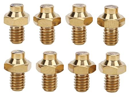 Bnineteenteam Fahrrad-Universal-Pedalschraube, 8 Stück, rutschfeste Fahrrad-Pedalschrauben, Stifte, Bolzen, M4 X 5 Mm(Gold) and Bicycle Spare Parts. Cycling