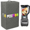 Kitchen Blender Dust Cover,Blender Covers Compatible with Ninja Foodi Blender,Blender Covers for Kitchen Appliance Covers,Blender Cover with Accessory Pocket. (Grey)