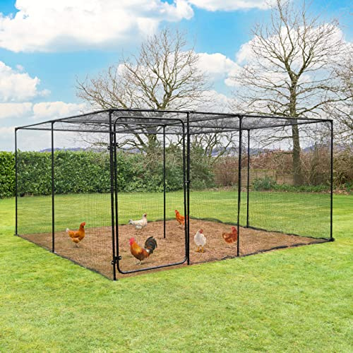 Harrier Poultry Walk-In Cage - Multiple Size/Optional Door Upgrade (4m x 8m, 1x Door Kit)