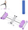 Trainingsgeräte für Zuhause Frauen Trainieren Geräte Schlankes Bein mit Matte, Fitnessstudio/ Heimtraining Pilates Reformer Machine Stehen, Postpartale Reparatur -Muskel -Shaper -Trainer ( Color : Pur