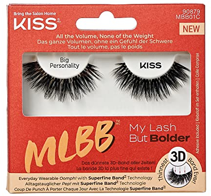 KISS My Lash But Bolder 3D Volume False Eyelashes – Big Personality