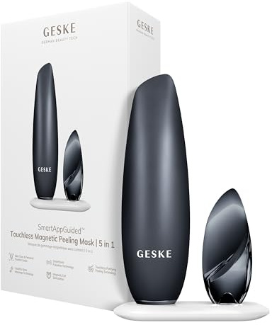 GESKE | SmartAppGuided™ Touchless Magnetic Peeling Mask 5 in 1 | Magnetische Gesichtsmaske | Entfernt Unreinheiten | Facemask | Porenreinigung | Pflege für Frauen & Männer | Gesichtsmasken