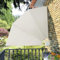 Annlera Abanico plegable para balcón, color crema, 210 x 210 cm, protección visual para terraza, balcón, protección visual lateral, toldo para balcón y terraza, sombra y privacidad