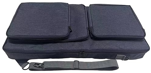 Hzycwgone Portable DJ Mixer Carrying Travel Case Shoulder Bag Backpack for Pioneer DJ DDJ-FLX6/DDJ SX SX2 SX3/DDJ 800 808 DJ Controller,Headphones,Tablet,Cable,Charger,Accessories(Bluish-Gray)