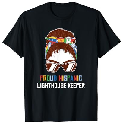 Hispanic Heritage Monat Leuchtturm Hüter Frau T-Shirt