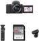 Sony Alpha ZV-E10L | APS-C Mirrorless interchangable-lens vlog camera with 16-50mm lens + Content Creator kit Microphone Edition including: Bluetooth Shooting Grip, Memory Card and Microphone
