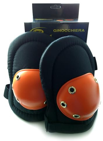 DETERMONDO Ginocchiere Lavoro con Comodo Cuscino Interno in Schiuma Professionali Cinghie Regolabili Ginocchiere Piastrellista Muratore Antiscivolo Resistenti