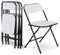 Raburg Klappstuhl 4er-Set, Campingstuhl, Gartenstuhl, Gästestuhl-Set zum Klappen, Indoor & Outdoor, Belastbarkeit 110 kg, Metallgestell, Kunststoff, Jonas, Weiß/Schwarz