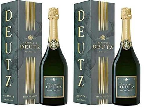 DEUTZ Champagne Brut Classic 750 ml (Lot de 2)