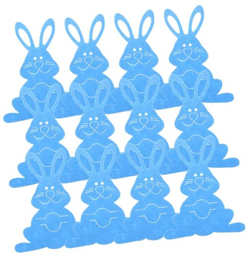 Warmhm 12St Kaninchen Bestecktasche kein schne eincremehilfe tischdeko ostern stechmesser Esstischdekoration Osterhasen-Besteckhalter Bestecktaschen Geschirr Utensilienhalter Vlies Blue