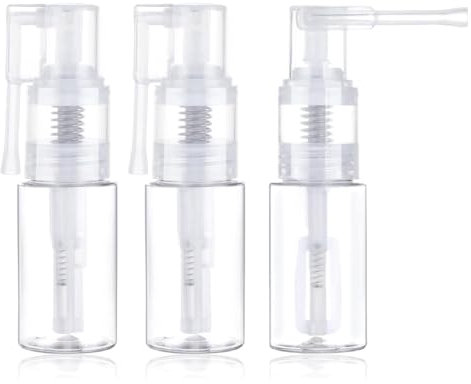 Kleagary 3Pcs Glitter Duster Sprayer, 35ml Transparent Glitter Duster Sprayer Bottle, Dry Powder -Bottle Empty