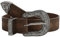 SCARLET DARKNESS Damen Mittelalter Ledergürtel Vintage Retro Geprägt Leather Belt Kaffee M
