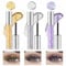 Glitter Mascara Wasserfester Volumen und Länge Langanhaltender Schwung,Anti-Schweiß,kein Ausblühen, mehrfarbig für Wimpern Frauen Augen Mascara Set