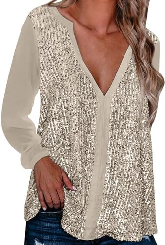 Glitzer Oberteile Damen Nyx Adventskalender 2024, Pailletten Oberteil Damen Silvester Outfit Damen Modische Oberteile Damen, Blazer Gold Damen, Glitzer Body Damen,
