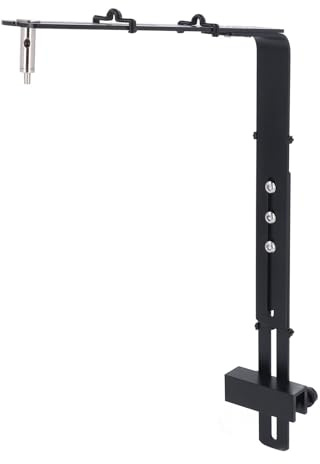 Support de Lumière D'aquarium Fockety, Réglable, Alliage D'aluminium Noir, Pour Lumière LED