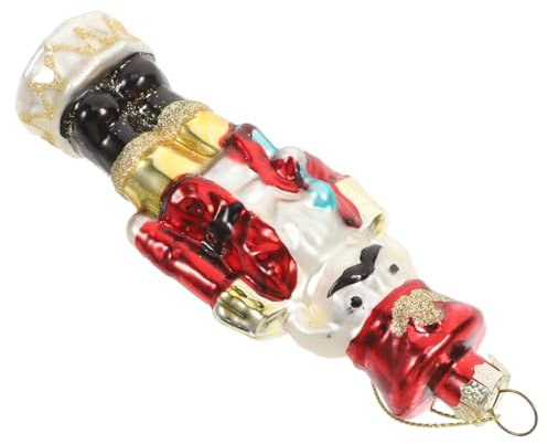 COLLBATH Glasornament Nussknacker-Soldat Weihnachtsbaum-Ornament Kreatives Hängeornament Für Heim Und Gartendekoration Zu Weihnachten