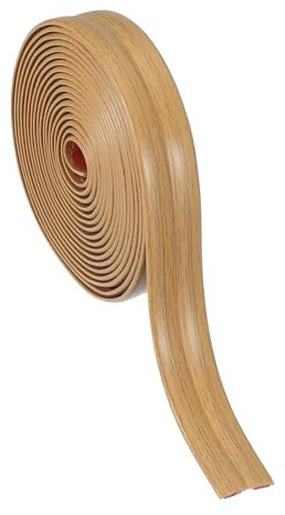 PATIKIL Protector De Esquina De Pared 2 cm x 3 Metros, Protector De Borde Autoadhesivo Para Esquinas De Pared Moldura Flexible Pegar Y Pelar Para Mostrador De Techo,Grano De Roble Amarillo