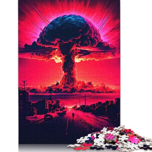 Rompecabezas de Bomba Nuclear para Adultos, Materiales fáciles de Usar, Rompecabezas difíciles para Adolescentes, 520 Piezas (52 x 38 cm)