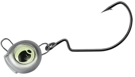 Jigköpfe Set,10 Stück Angelhaken Jighaken mit Leuchtaugen für Gummifische Zander Angelzubehör(35g/50g/70g/100g)