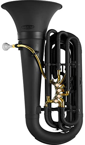 Classic Cantabile KT-20MB MardiBrass Kunststoff C-Tuba Matt-schwarz | Modell: KT-20, Stimmung: C, Material Korpus: ABS Kunststoff, Mundrohr und Maschine: Messing, 4 Perinet-Ventile: Edelstahl