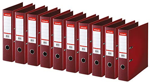 Esselte 320280 Plastik-Ordner Standard, DIN A4, 75 mm, bordeaux