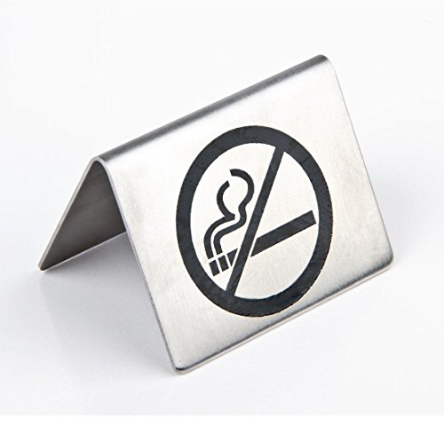 Olympia Chevalet de table en inox Olympia non fumeur, Acier inoxydable, 35(H) x 51(L) x 38(P)mm, Inox, U044