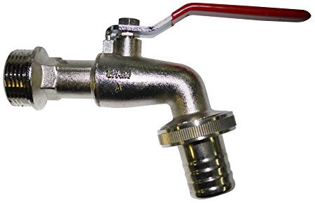 Robinet 1/4 tour 20x27-26x34 avec nez cannelé D19