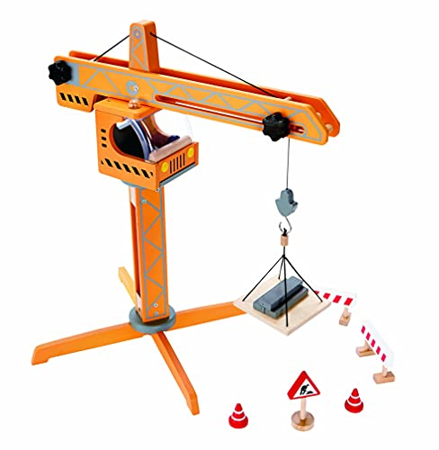 Hape E3011 - Großer Baukran, Holzspielzeug