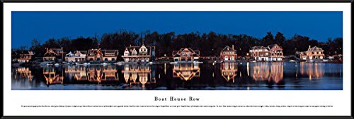 Boat House Row - Blakeway Panoramas Icon Posters with Standard Frame