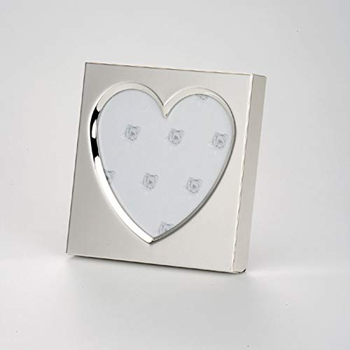 Dekolust Bilderrahmen Herz Silber Metall 11cm